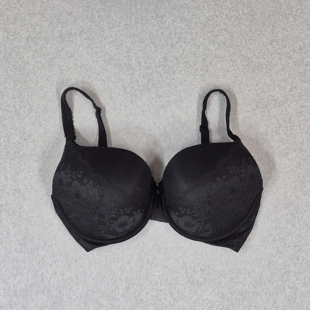 Victoria's Secret Women Bra 34DDD Black Floral Body By Victoria Perfect Shape